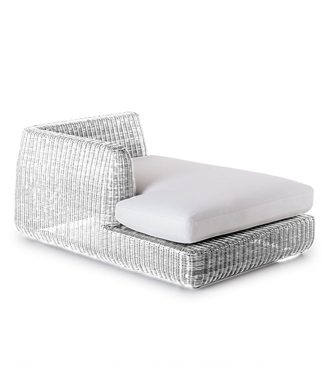 Unopiù Agorà Cushion for seat – for right lounge module, 100×160×67 cm, Nuvola colour | Unopiù