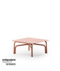 Unopiù Salò Square coffee table in aluminium | Unopiù