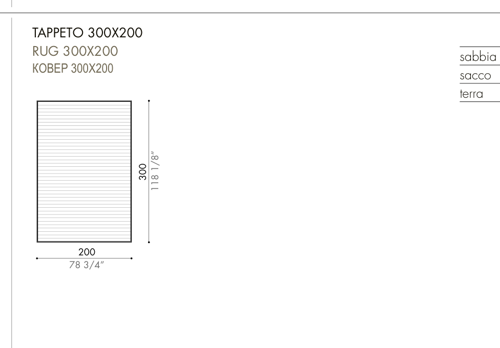 JAVEA plain — 300 × 200 cm