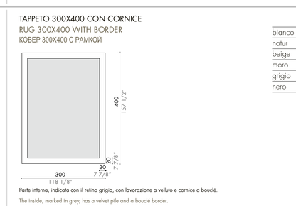 GESTO CONTROLLATO with border — 300 × 400 cm