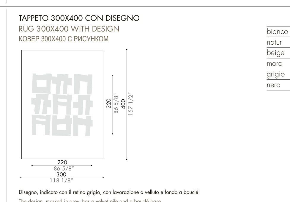 GESTO CONTROLLATO with design — 300 × 400 cm