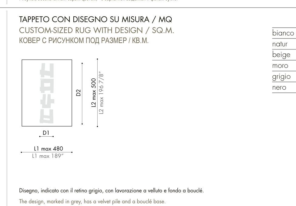 GESTO CONTROLLATO with design — custom size per m²