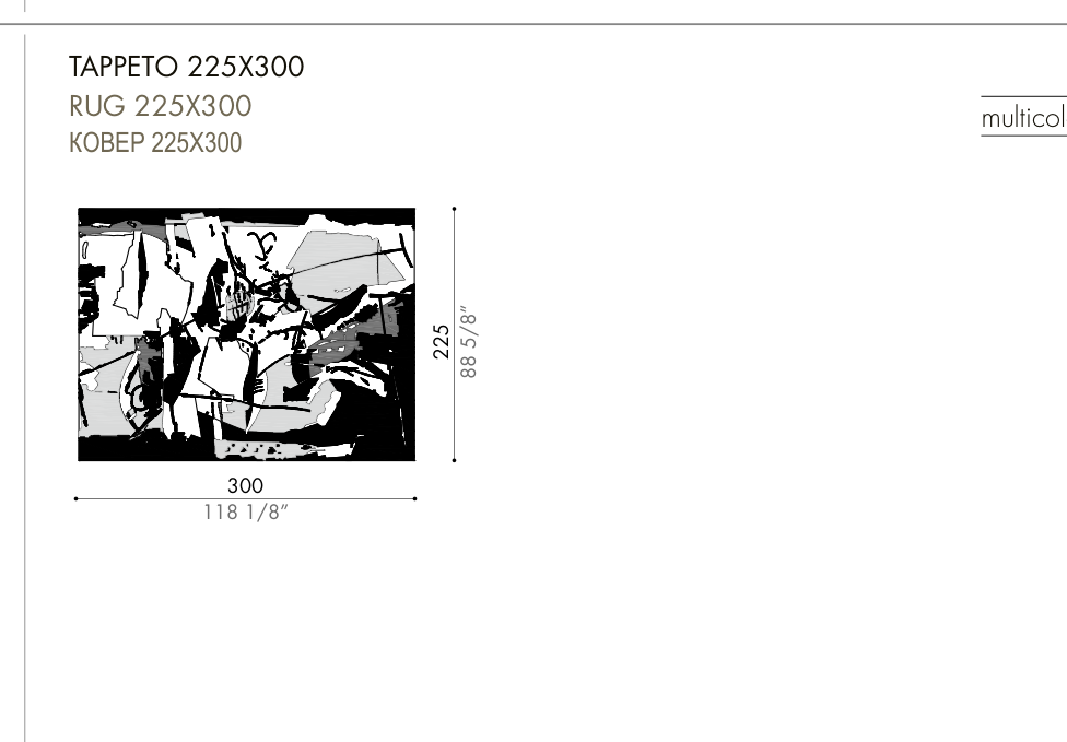 Desiree Rug OMAGGIO A PICASSO — 225 × 300 cm