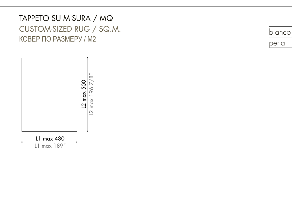Desiree Rug TASMAN — custom size per m²