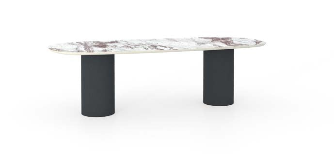 Devina Nais Cosmopolitan My-Glass - Pillar dining table