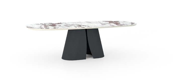 Devina Nais Cosmopolitan My-Glass - Shell dining table