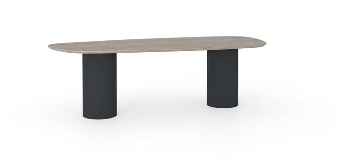 Devina Nais Stone - Pillar dining table