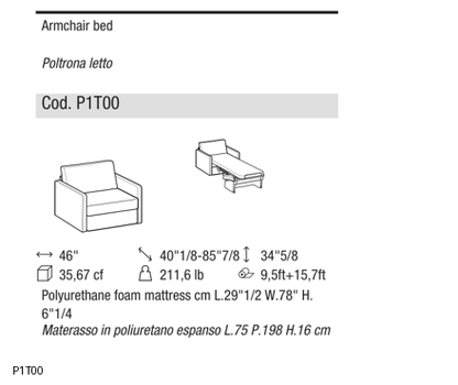 Ditre Italia Freedom 2.0 armrests M — manufacturer article drawings and dimensions