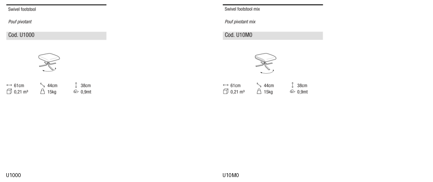 Ditre Italia Cut — manufacturer article drawings and dimensions