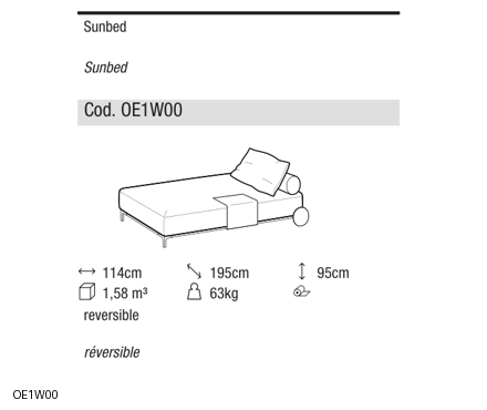 Ditre Italia Sanders air outdoor bases depth 124 — manufacturer article drawings and dimensions