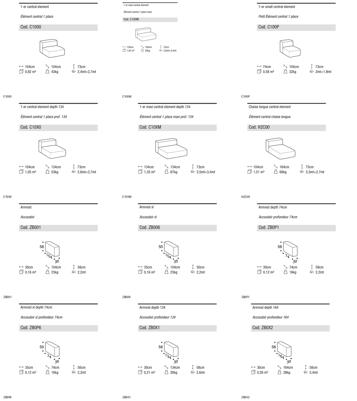 Ditre Italia Crossline — manufacturer article drawings and dimensions