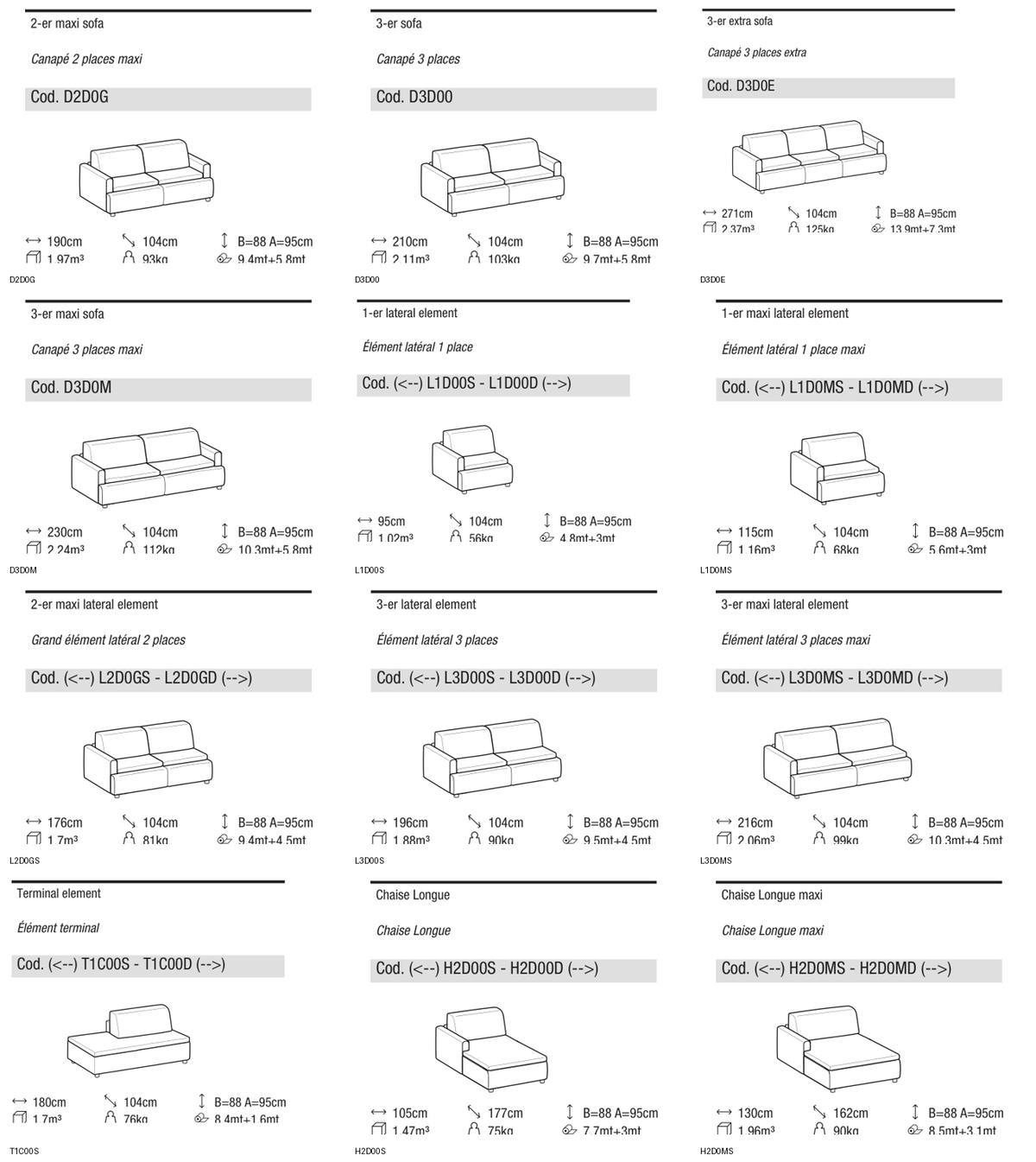 Ditre Italia Ecléctico Comfort high narrow armrest — manufacturer article drawings and dimensions