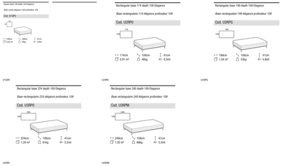 Ditre Italia Sanders air elegance base 109 depth — manufacturer article drawings and dimensions