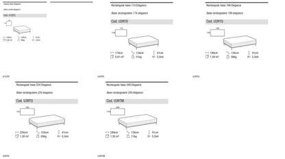 Ditre Italia Sanders air elegance base 124 depth — manufacturer article drawings and dimensions