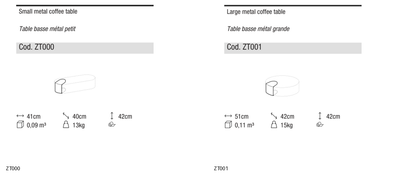 Ditre Italia Clip set mixed smooth footstool — manufacturer article drawings and dimensions