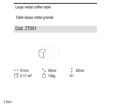 Ditre Italia Clip set smooth footstool — manufacturer article drawings and dimensions