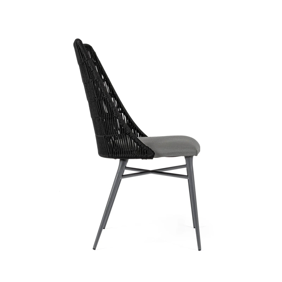 Bizzotto Tablita Charcoal Chair — Bizzotto