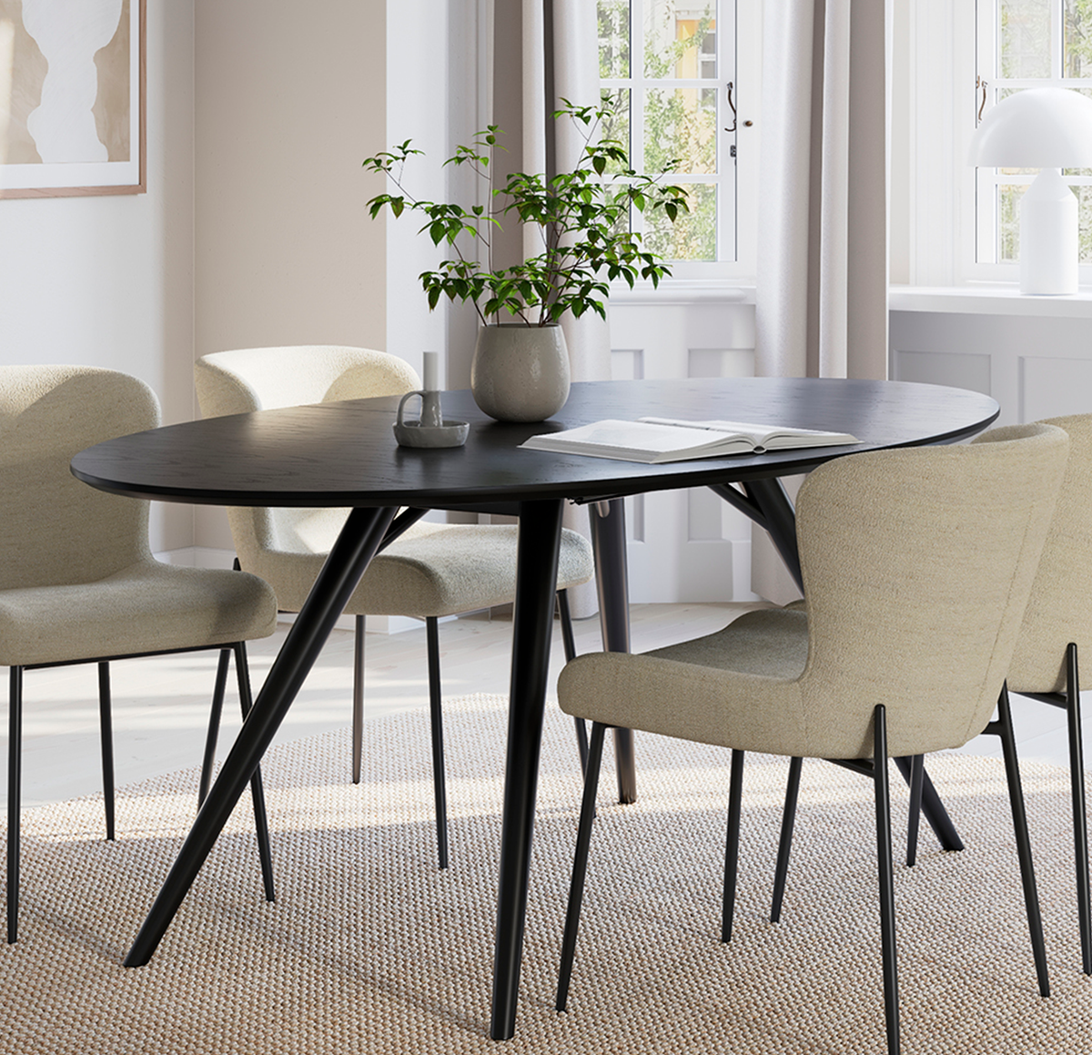 DAN-FORM Table Legs ECLIPSE Oval
