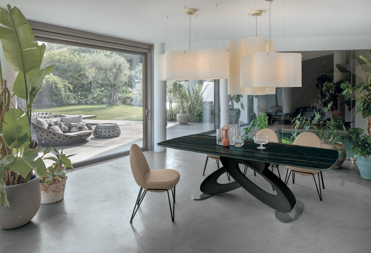 Target Point Dining Table Eclipse 200 — Fixed Rectangular Wood — product view 3