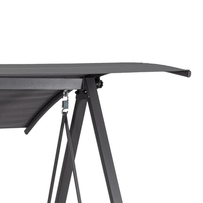 Bizzotto Teseo Charcoal-D.Grey Swing Cushion 3P — Bizzotto