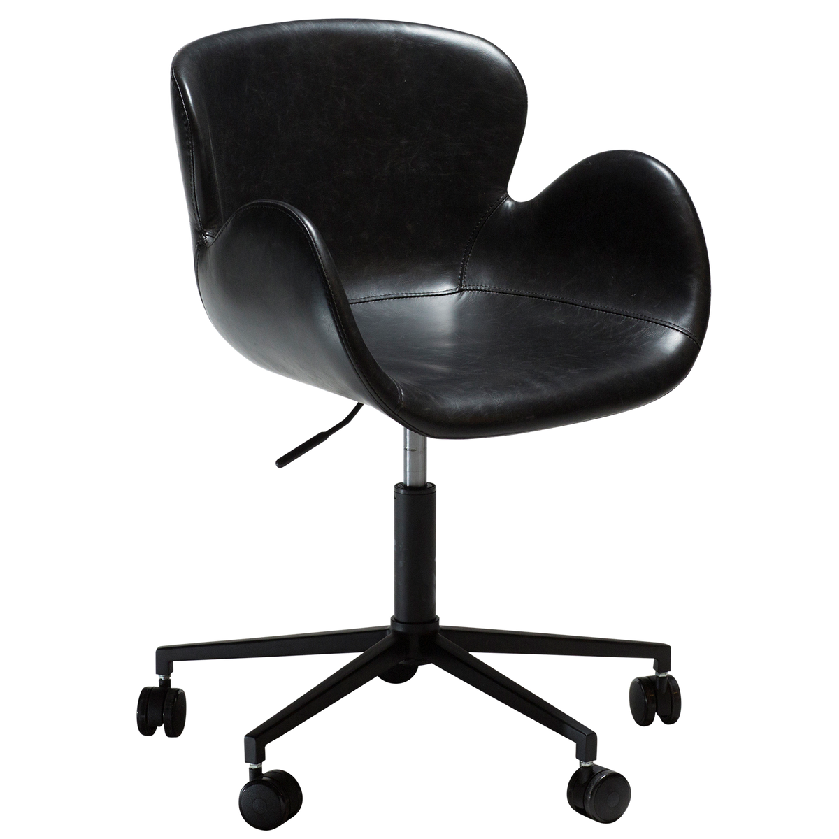 DAN-FORM Office Chair GAIA · Vintage black artificial leather · 1