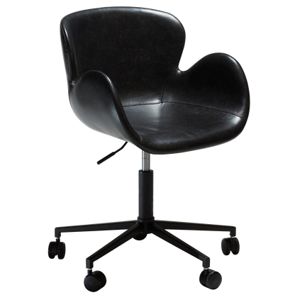 DAN-FORM Office Chair GAIA · Vintage black artificial leather · 1
