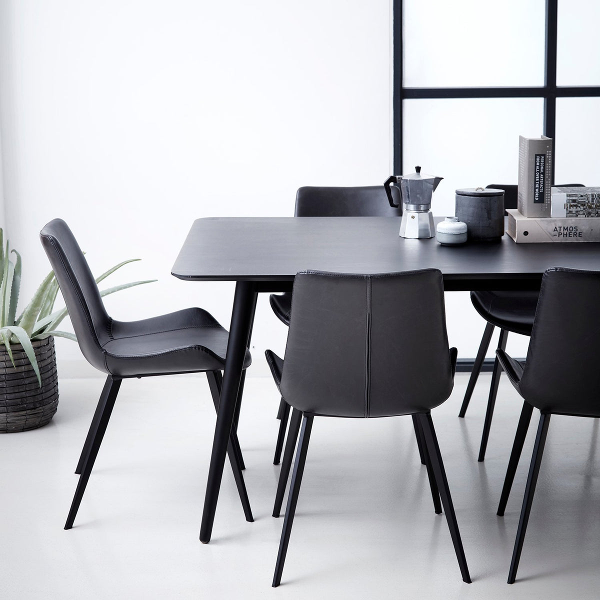 DAN-FORM Chair HYPE · Vintage black artificial leather · 2