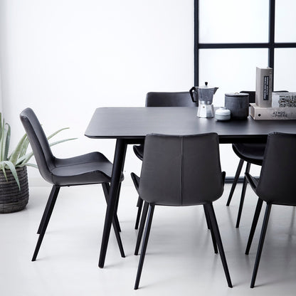 DAN-FORM Chair HYPE · Vintage black artificial leather · 2