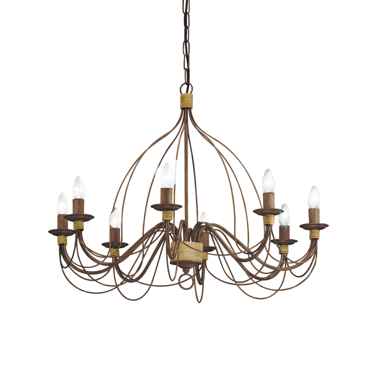 Ideal Lux Pendant Light CORTE SP8 RUGGINE — manufacturer article 057194