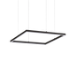 Ideal Lux Pendant Light ORACLE SLIM SP D050 SQUARE ON-OFF NE — manufacturer article 259161