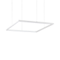 Ideal Lux Pendant Light ORACLE SLIM SP D070 SQUARE ON-OFF BI — manufacturer article 259178