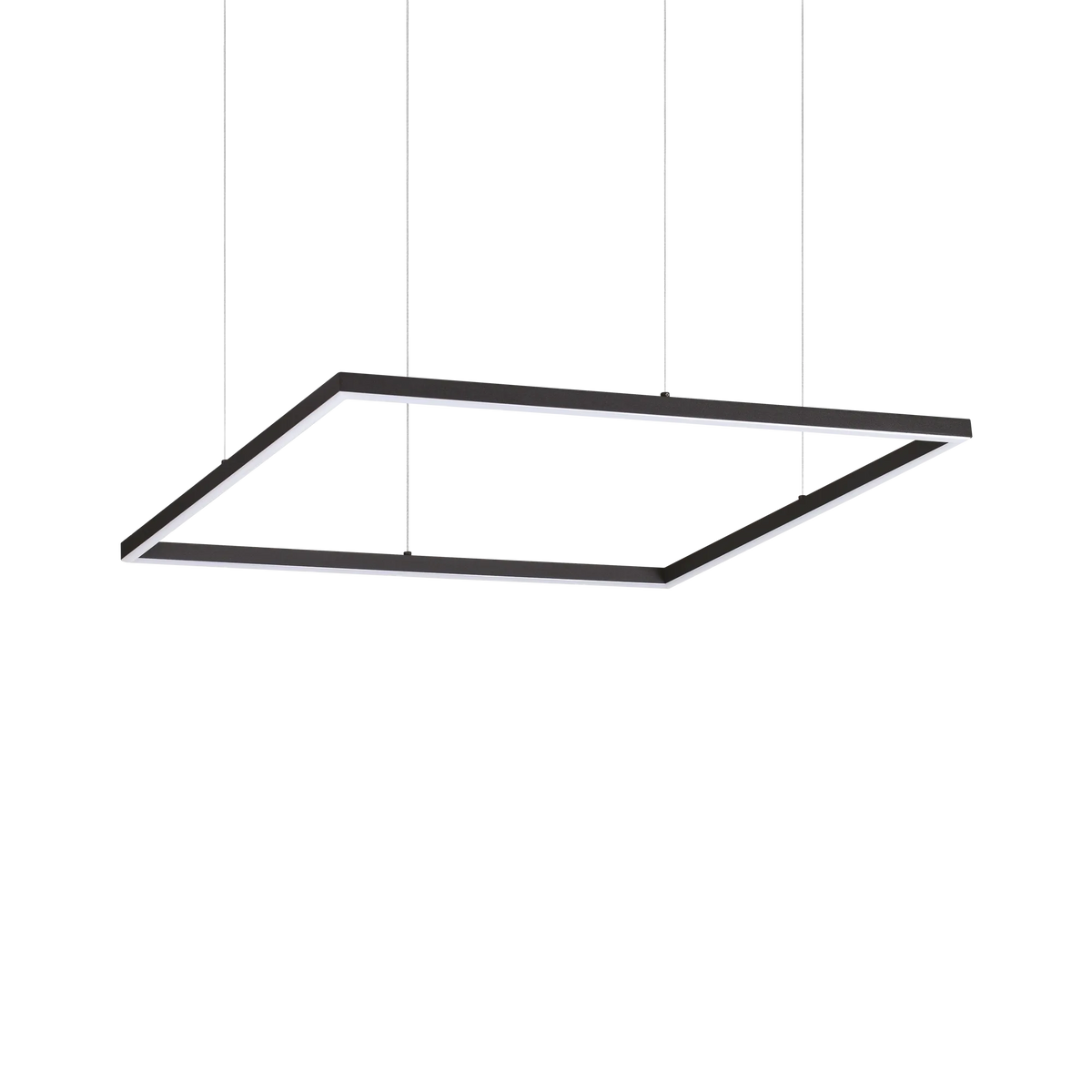 Ideal Lux Pendant Light ORACLE SLIM SP D070 SQUARE ON-OFF NE — manufacturer article 259185