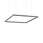 Ideal Lux Pendant Light ORACLE SLIM SP D070 SQUARE ON-OFF NE — manufacturer article 259185