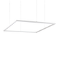 Ideal Lux Pendant Light ORACLE SLIM SP D090 SQUARE ON-OFF BI — manufacturer article 259192