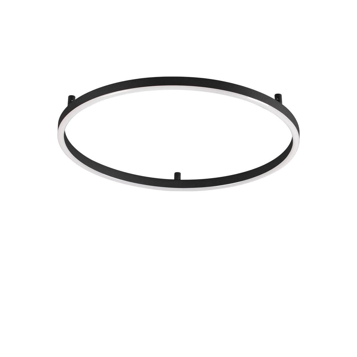 Ideal Lux Ceiling Light ORACLE SLIM PL D070 ROUND ON-OFF NE — manufacturer article 266008