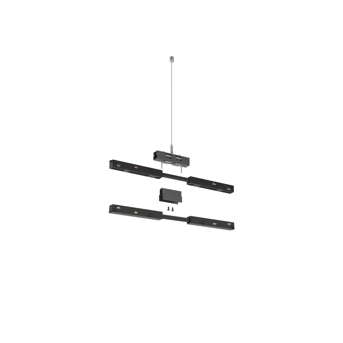 Ideal Lux Lighting Connector EGO BI-EMISSION GIUNTO + SOSP 2 MT ON-OFF NE — manufacturer article 339863
