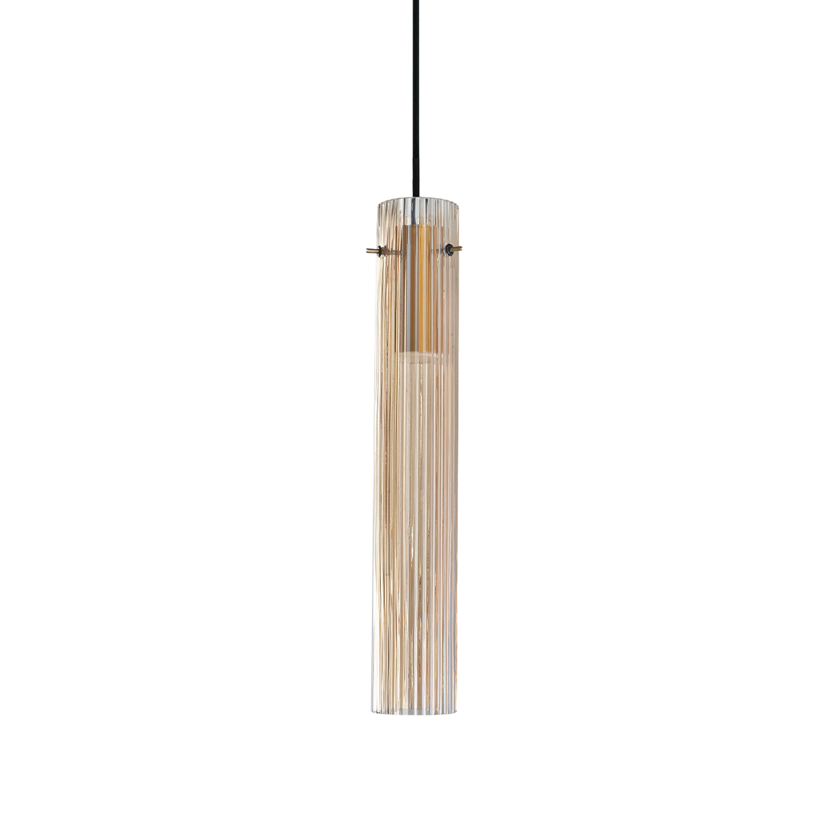 Ideal Lux Pendant Light FLAM SP AMBRA RIGATO — manufacturer article 353890