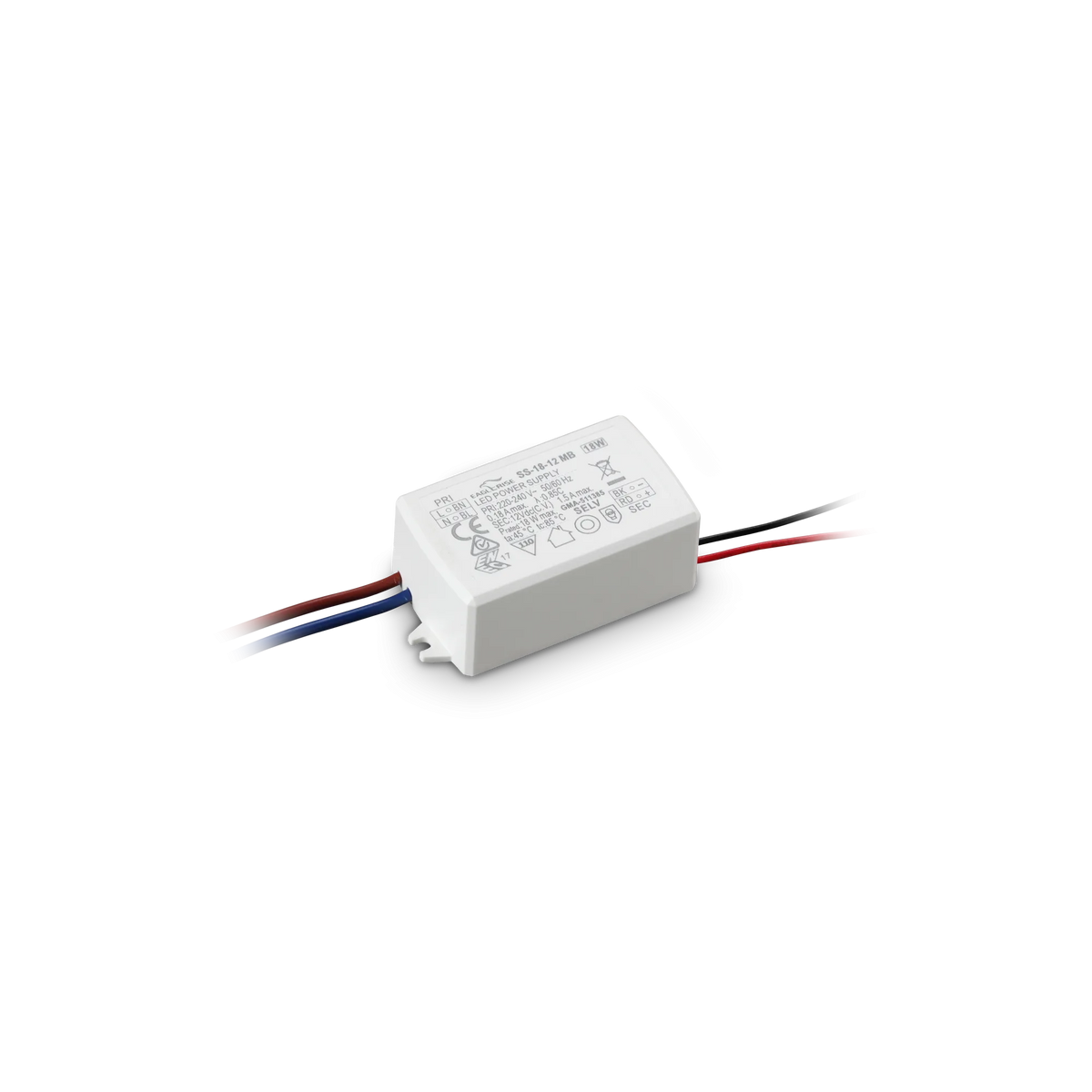 Ideal Lux LED Driver MAPA/POST-IT ALIMENTATORE ON-OFF 18W 12Vdc — manufacturer article 369143