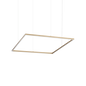 Ideal Lux Pendant Light ORACLE SLIM SP D090 SQUARE ON-OFF OT — manufacturer article 370538
