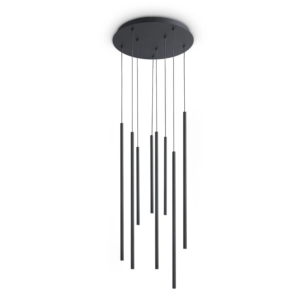 Ideal Lux Pendant Light LOOK LED SP8 ROUND DROP D16 ON-OFF NE — manufacturer article 371177