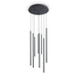 Ideal Lux Pendant Light LOOK LED SP8 ROUND DROP D16 ON-OFF NE — manufacturer article 371177
