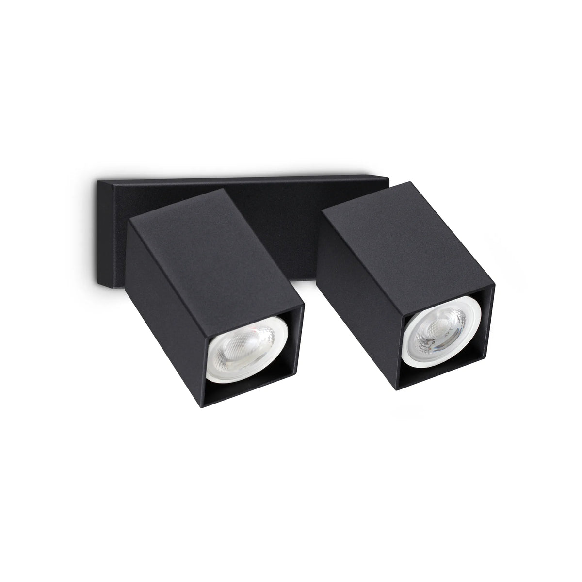 Ideal Lux DYNAMITE AP2 SQUARE — Black — manufacturer article 371238
