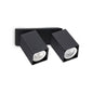 Ideal Lux DYNAMITE AP2 SQUARE — Black — manufacturer article 371238