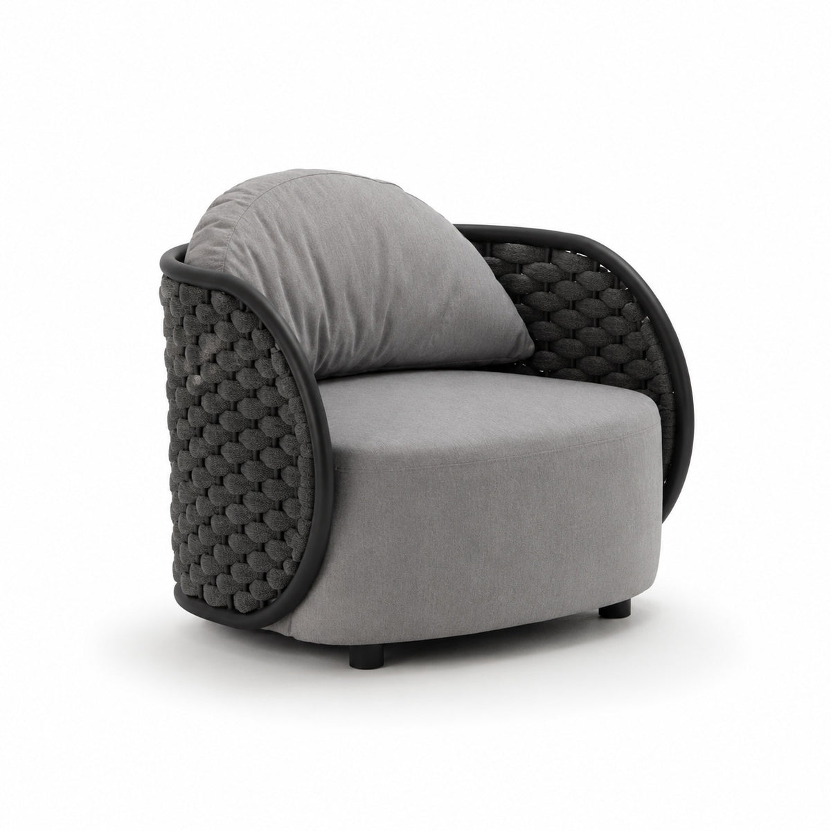 Idol&Furniture Lounge Armchair MOJO — Black — cropped source photograph