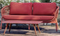 Idol&Furniture Sofa ELBA ROPE — Red — sofa in setting; coffee table not included