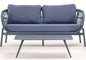 Idol&Furniture Sofa ELBA ROPE — Blue — sofa in setting; coffee table not included