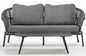 Idol&Furniture Sofa TROPEA — Anthracite — sofa in setting; coffee table not included