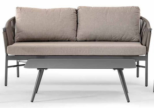 Idol&Furniture Sofa MONACO — Anthracite — sofa in setting; coffee table not included