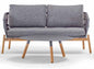 Idol&Furniture Sofa ALICANTE — Anthracite — sofa in setting; coffee table not included