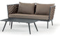 Idol&Furniture Sofa NIZZA — Anthracite — sofa in setting; coffee table not included